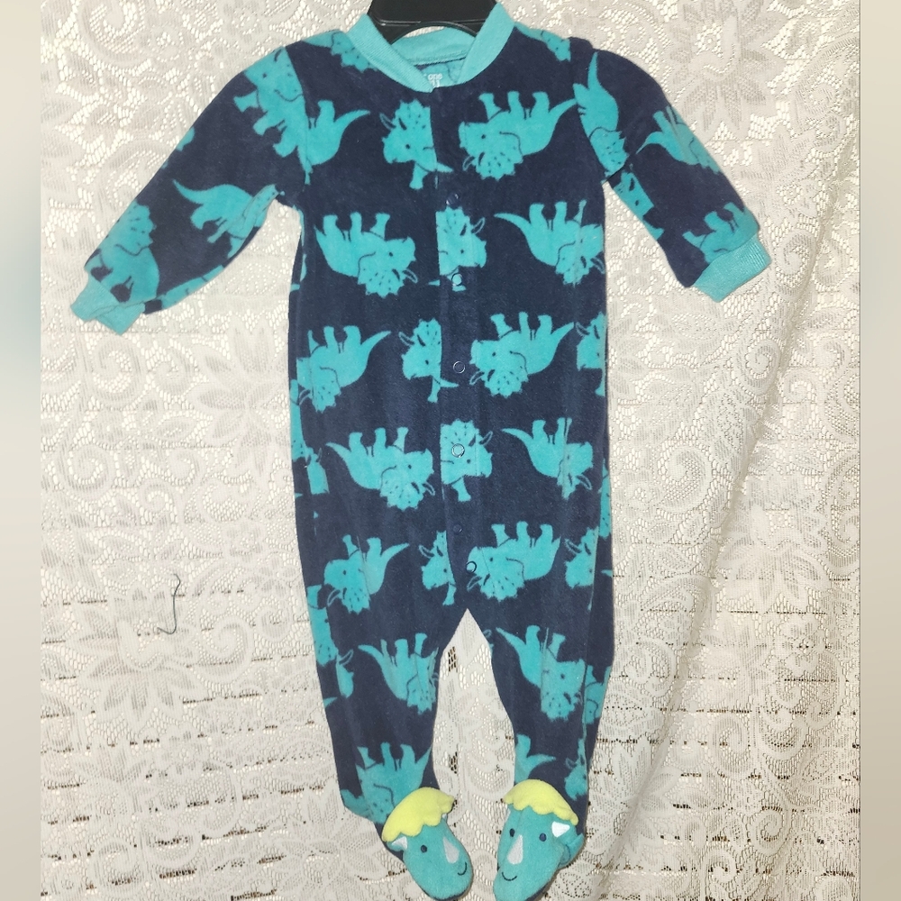 Blue Dinosaur Print Kids One Piece